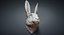 Rabbit Hare Head Sculpture