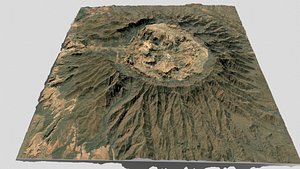 Mountain landscape Massif du Tah de Zoumri 3D model