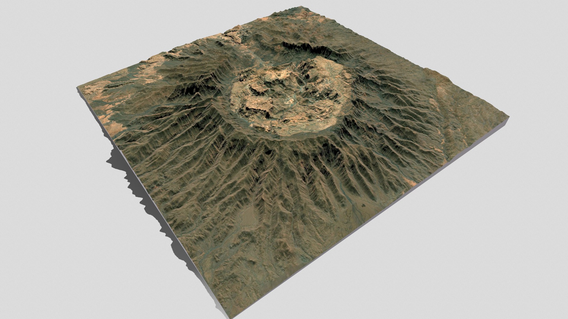 Mountain Landscape Massif Du Tah De Zoumri 3D Model - TurboSquid 2085803