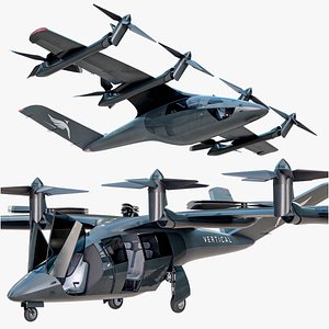 Rigged VX4 - Electric Aircraft EVTOL Vertical Aerospace PBR