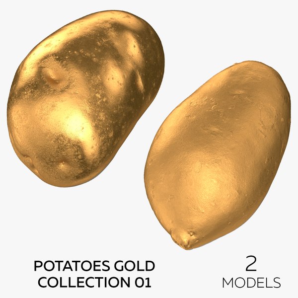 Potatoes Gold Collection 01 - 2 models 3D