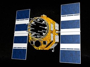gps satellite 3d model
