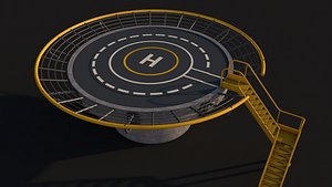 3D model helipad