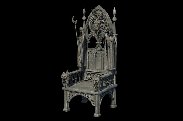 Gothic throne 3D model - TurboSquid 1325264