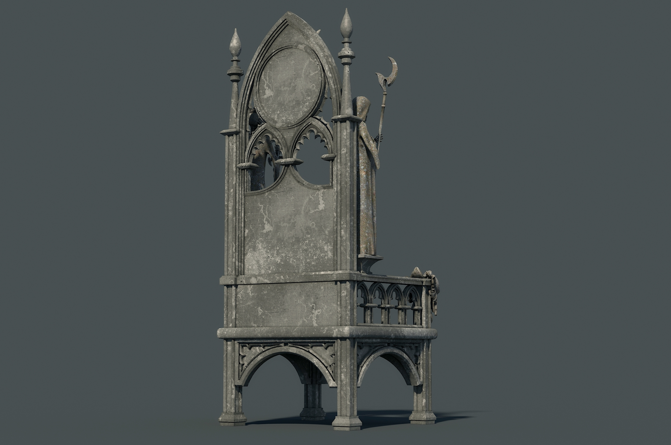 Gothic throne 3D model - TurboSquid 1325264