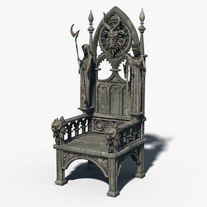 gothic throne 3D model