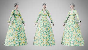 Dress 30 Tropical Leaf Print