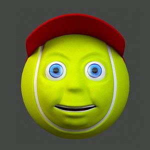 tennis ball 3d model