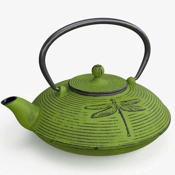 cast iron teapot 3D model