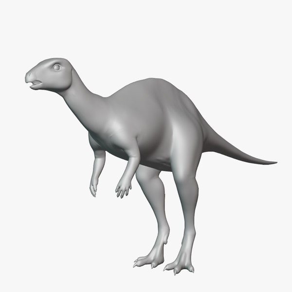 3D Camptosaurus Basemesh Low Poly model