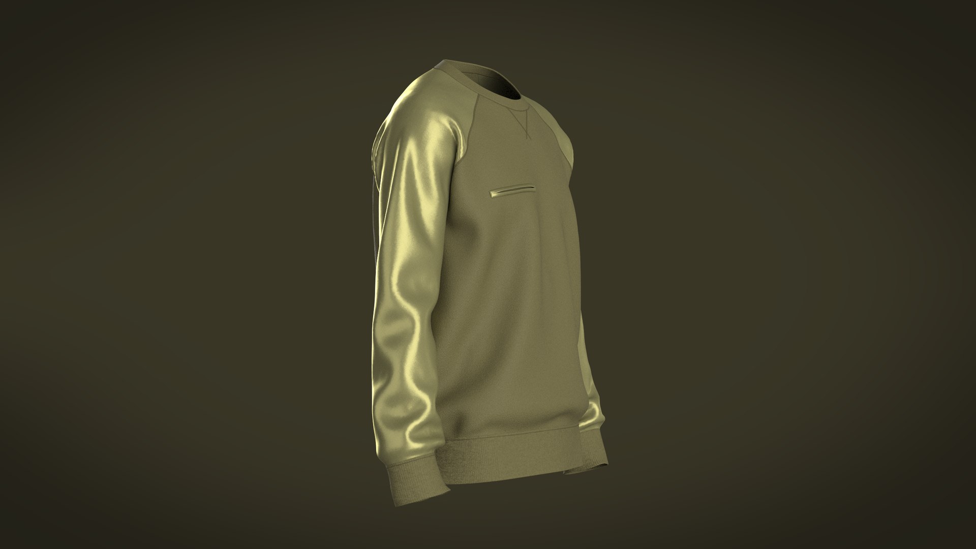 Men Raglan Sweatshirts With Zip 3D Model - TurboSquid 2160551