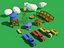 Pack 116 modèles pour ferme low poly