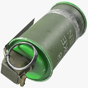 3D m18 smoke grenade green