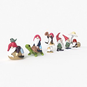 3D model garden gnome