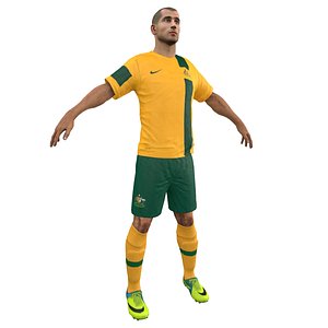 soccer player 3d max
