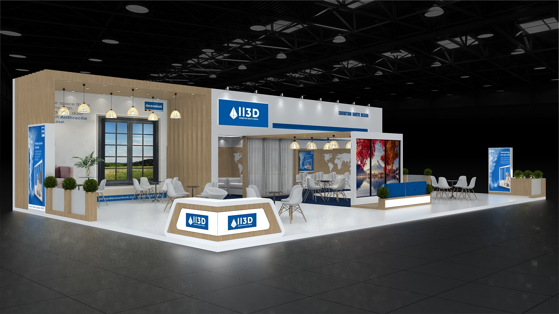Exhibition Stand Stall Three Side Open 16X10 Model - TurboSquid 2162908