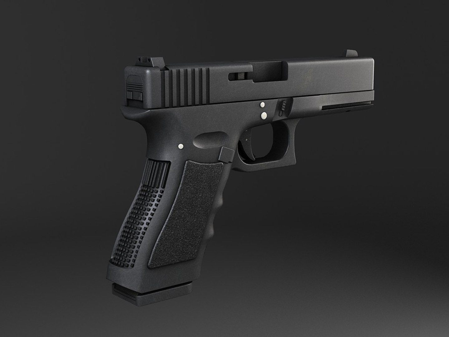 3d model pistol glock 17