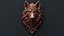 Wolf Head Relief 3D Model