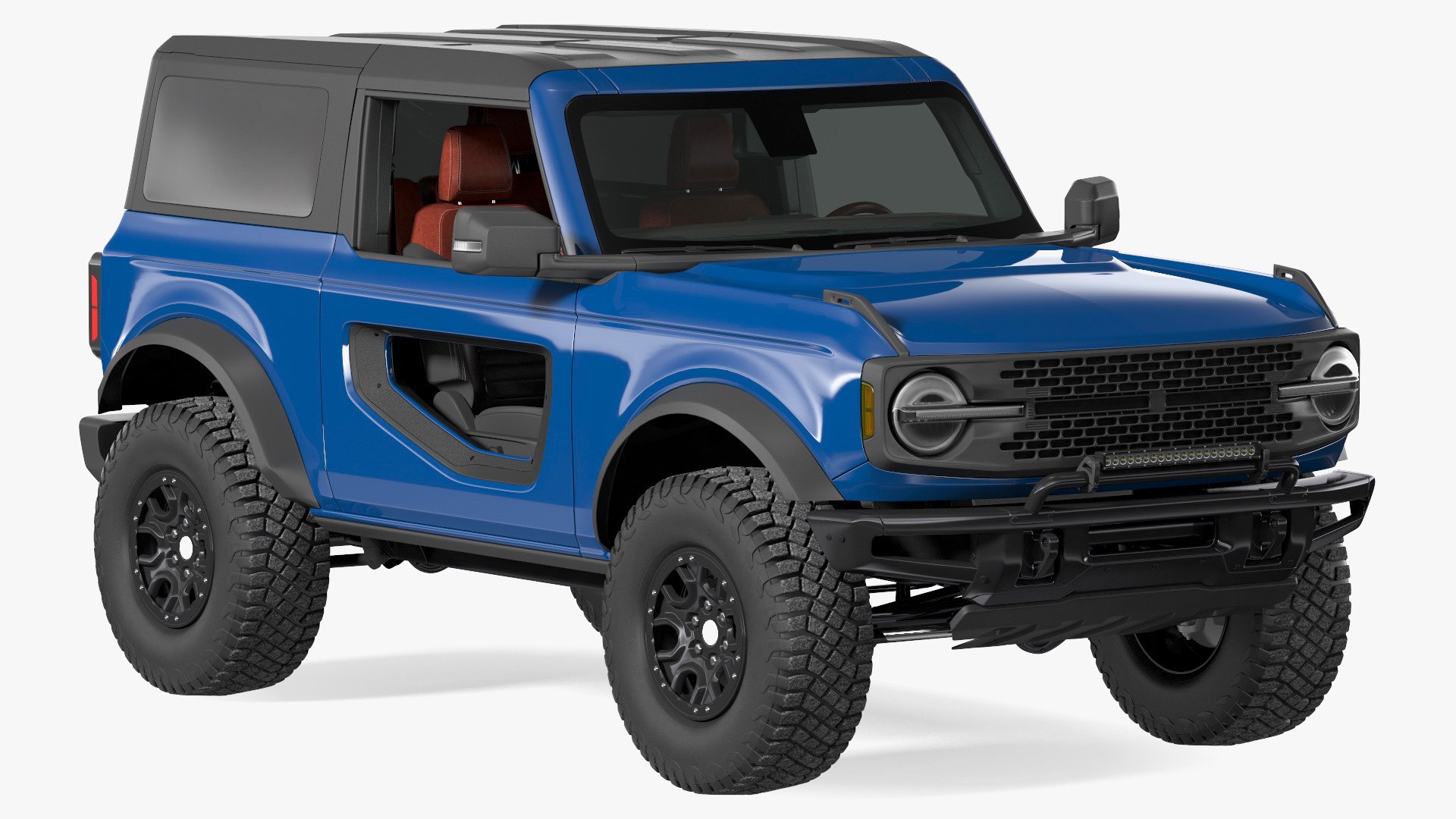 Two Door 4X4 SUV 3D model preview