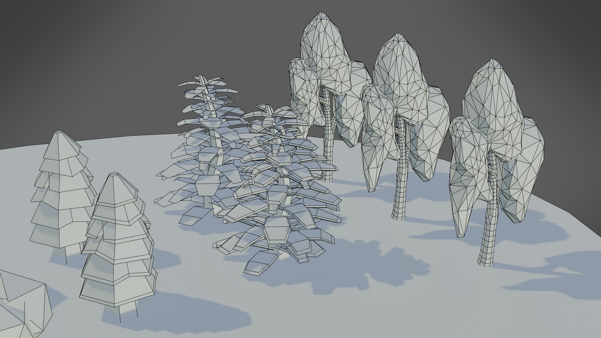 3D Low Poly Trees Collection Model - TurboSquid 2117211