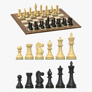 Chess Set v2 3D model