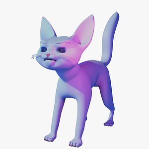 cat cartoon 3d model