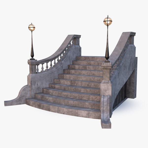 Stone Stair 0001 3D