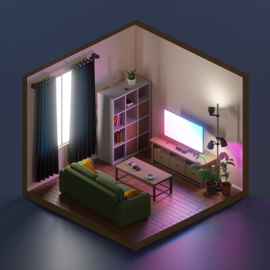 Isometric 3d Room Design