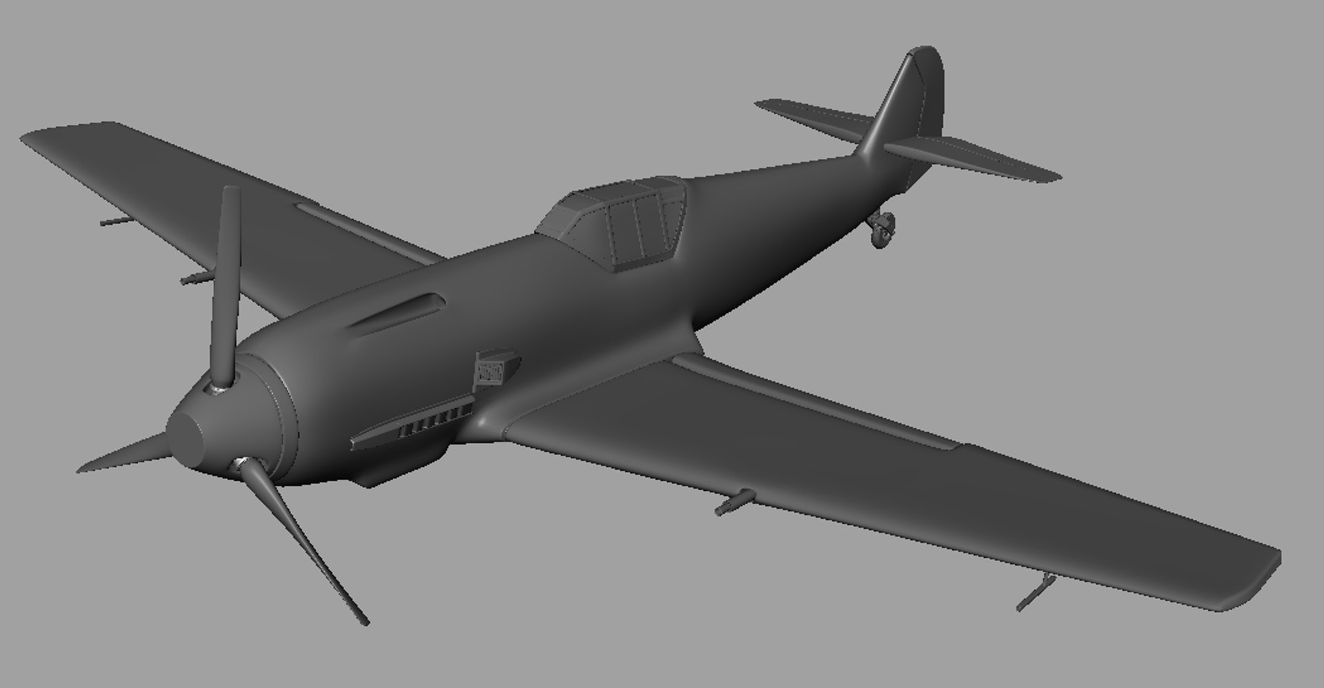 World War Messerschmitt Bf 3d Model