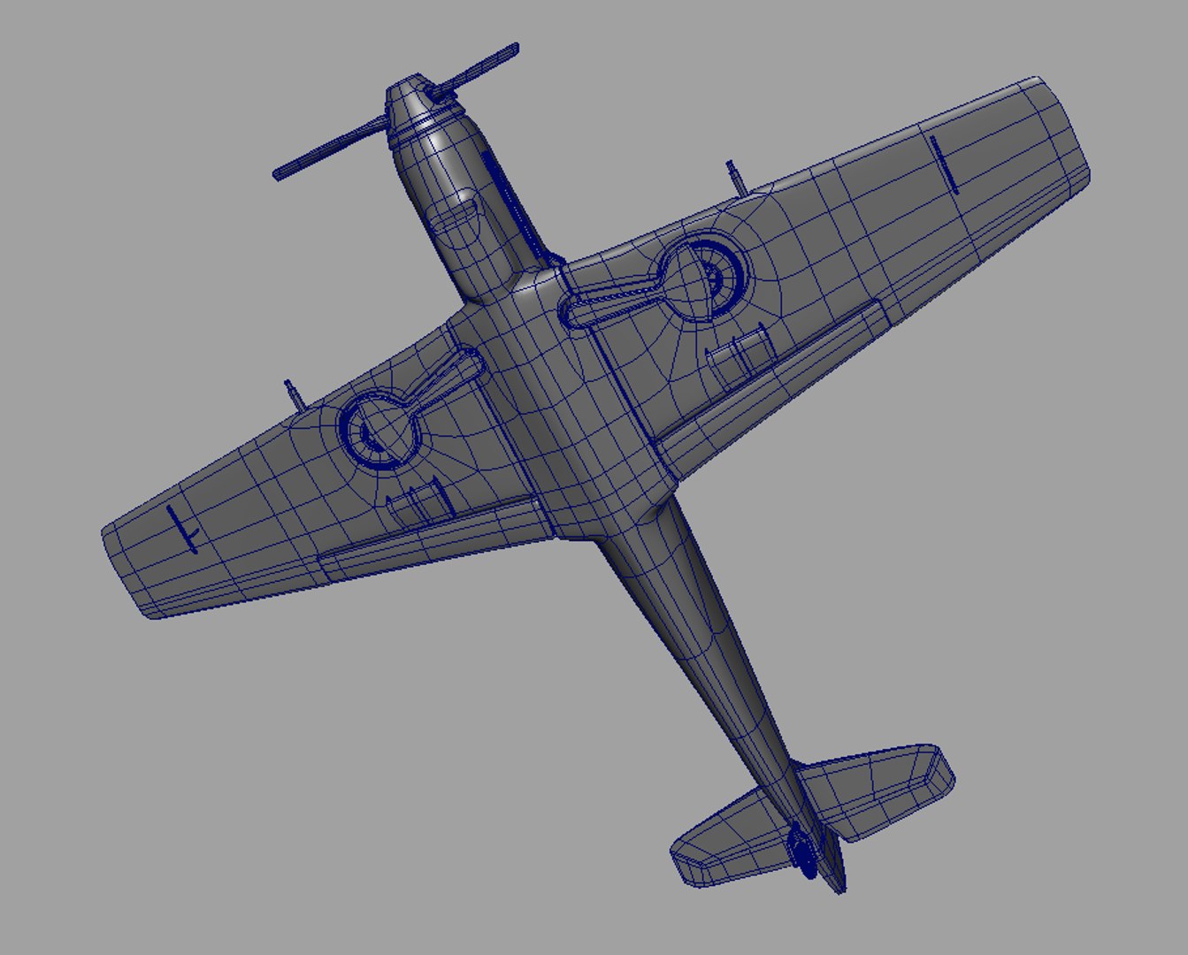 World War Messerschmitt Bf 3d Model
