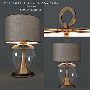 Table lamp Concave Brass