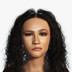 dancing girl 3D Rigged model ready for animation