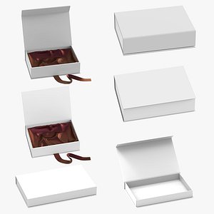 Magnetic Luxury Gift Box 3D Model Bundle