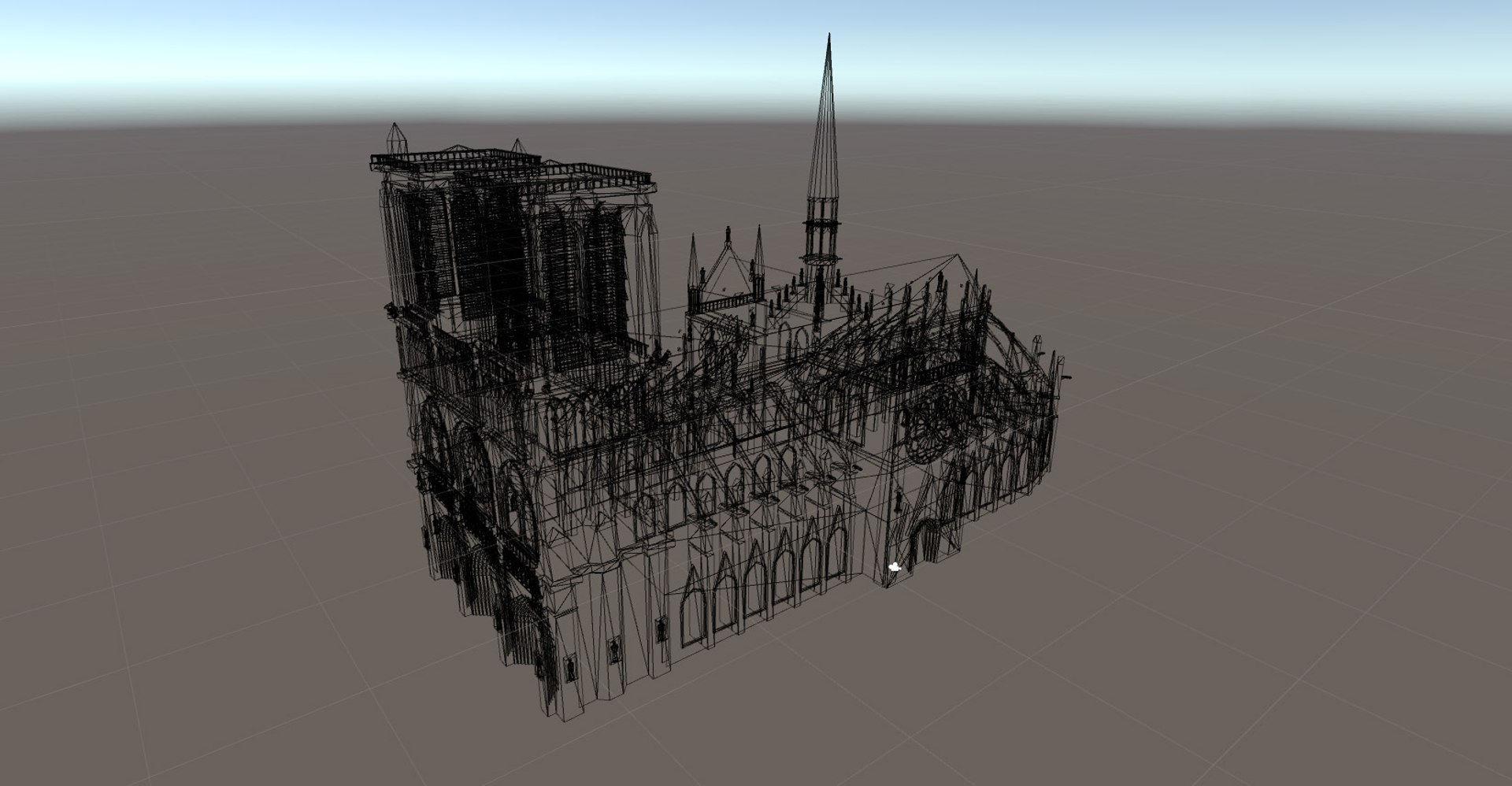 3D Notre Dame Model - TurboSquid 1151940