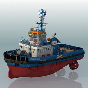 3D ROTTERDAM Harbour Tug boat