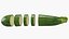 Fresh Green Zucchini Slices