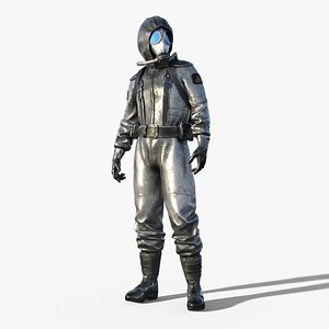 3D Radioactive Soldier - Atomic Veteran Rigged Animated Low-poly model