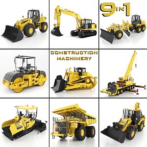 Heavy Construction Machinery Equipment Industrial 9 in 1