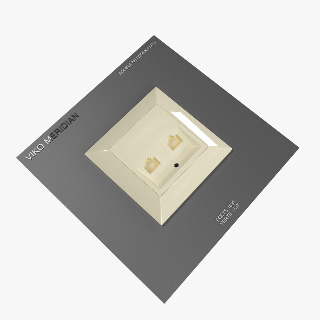 3D model double network plug https://p.turbosquid.com/ts-thumb/Ji/3QVlDg/aPAFASBN/doublenetworkplugcream/jpg/1548274698/1920x1080/fit_q87/42623ce133fd311c84edd6f5836d525ca324be50/doublenetworkplugcream.jpg