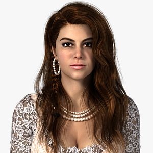 realistic woman character model