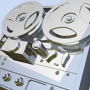 3d akai reel tape recorder