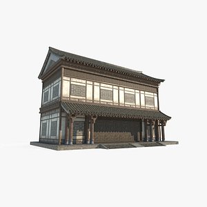 East Asian Ancient Architecture City Big Store 3D model