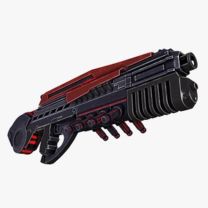 3D model Stylized Rifle