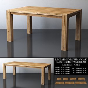 3D model restoration reclaimed russian oak