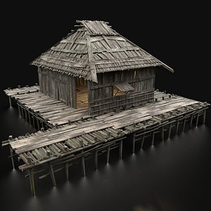 3D swamp wetland wooden