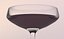 3D model cocktail glass martini