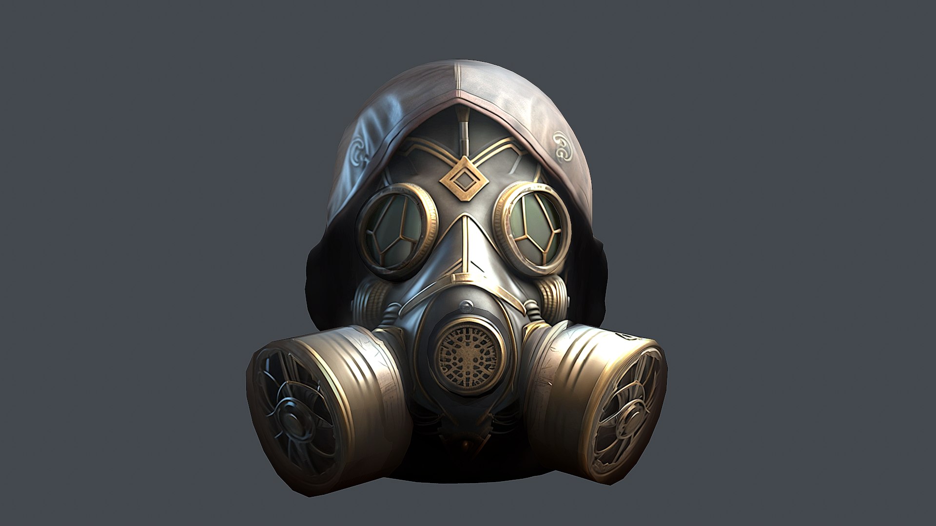 Gas Mask Helmet 3d Turbosquid 2027045