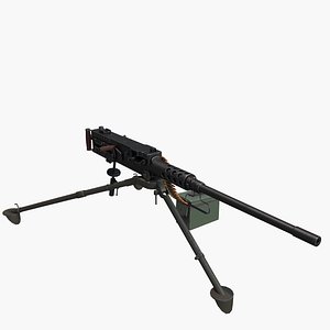3D Machine Gun M2 Browning