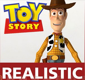 woody pixar toys story motion 3d model