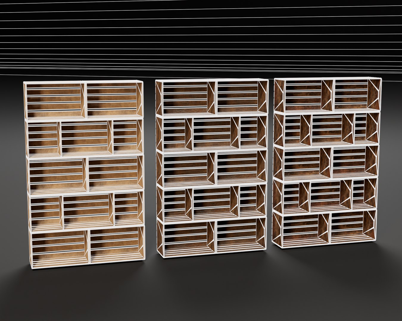 3D Modular Stacked Crate Shelves - TurboSquid 2357992